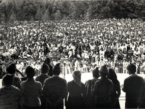 Vista del público del Festival de Folclore Campesino Osorno Vista del público del Festival de Folclore Campesino Osorno