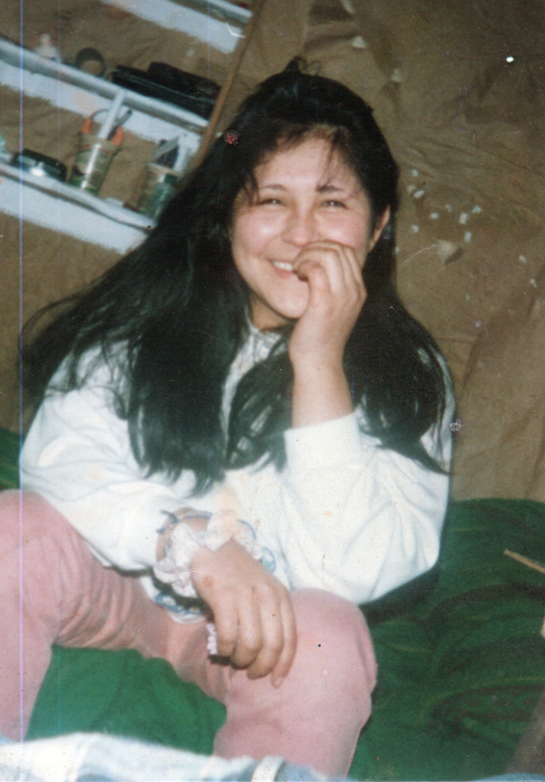 Pamela Huirimilla en su adolescencia Pamela Huirimilla en su adolescencia