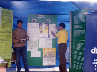 Biblioteca en terreno