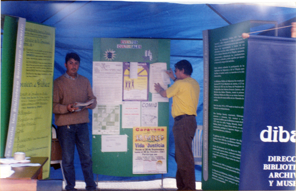 Biblioteca en terreno