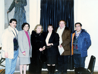 Directiva del primer club de amigos de la biblioteca