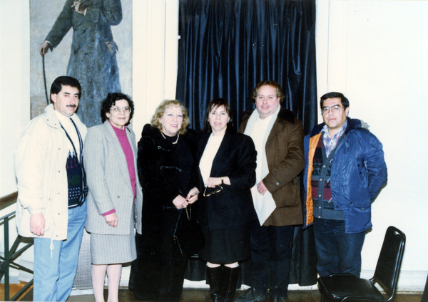 Directiva del primer club de amigos de la biblioteca