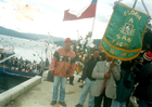 De regreso de la procesión en el mar a la Caleta De regreso de la procesión en el mar a la Caleta