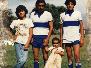 Familia Castro Saavedra en la cancha Familia Castro Saavedra en la cancha
