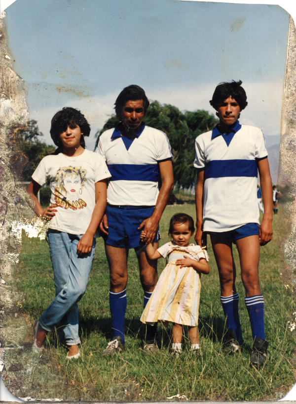 Familia Castro Saavedra en la cancha Familia Castro Saavedra en la cancha