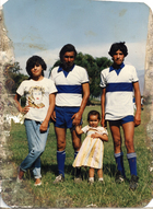 Familia Castro Saavedra en la cancha Familia Castro Saavedra en la cancha