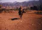 Huaso cabalgando en Cerrillos
