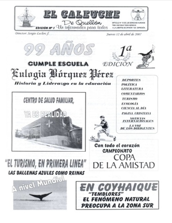 Boletín Informativo El Caleuche de Quellón Boletín Informativo El Caleuche de Quellón