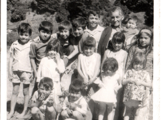 Abuela Pancha con todos los nietos