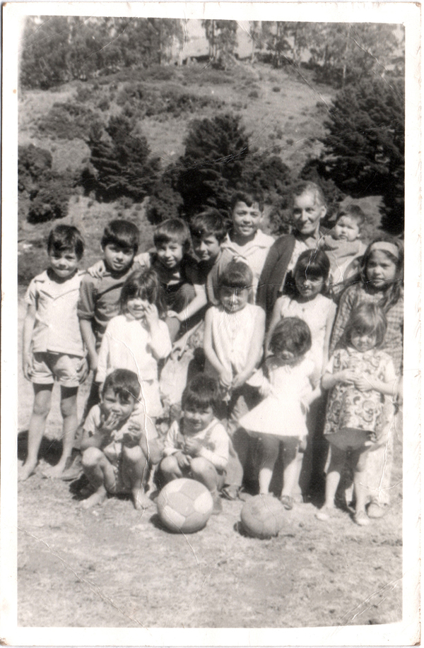 Abuela Pancha con todos los nietos
