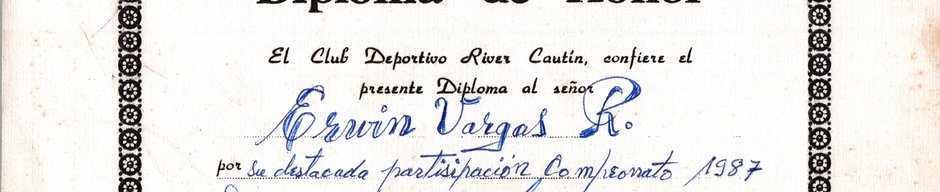 Diploma de honor River Cautín Diploma de honor River Cautín