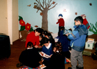 Biblioteca con niños de primer año Biblioteca con niños de primer año