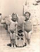 Posando en la playa Posando en la playa