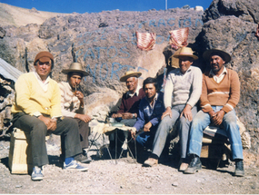 Arrieros en la cordillera de Cerrados