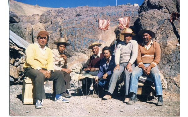 Arrieros en la cordillera de Cerrados