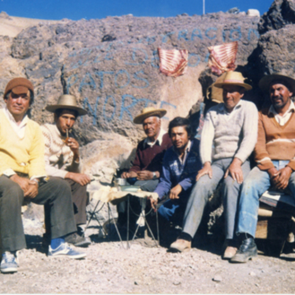 Arrieros en la cordillera de Cerrados