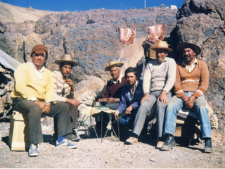 Arrieros en la cordillera de Cerrados