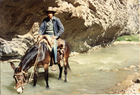 Arriero en la cordillera de Cerrado