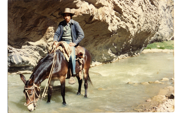 Arriero en la cordillera de Cerrado