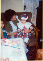 Jocelyn con su abuela Digna Martínez