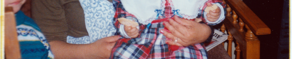 Jocelyn con su abuela Digna Martínez