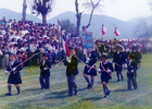 Desfile en cancha Minas Melón Desfile en cancha Minas Melón