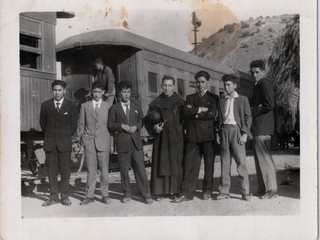 Conociendo el tren en La Calera con el padre Gustavo Conociendo el tren en La Calera con el padre Gustavo