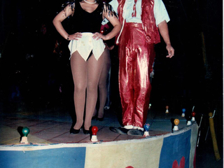 Payaso Cachureo junto a Carlita