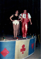 Payaso Cachureo junto a Carlita