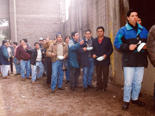 Olla común primera protesta Olla común primera protesta