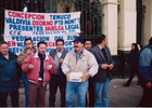 Primera protesta en democracia Primera protesta en democracia