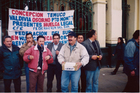 Primera protesta en democracia Primera protesta en democracia