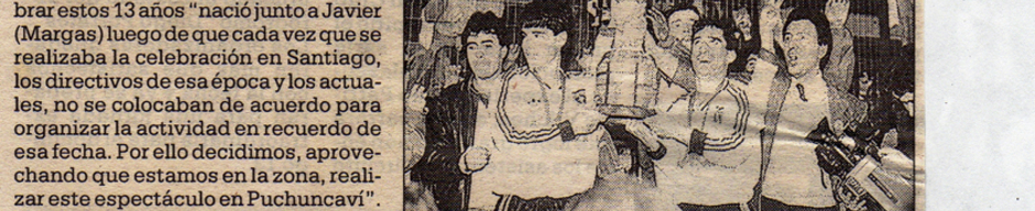 Homenaje al club deportivo General Velásquez Homenaje al club deportivo General Velásquez