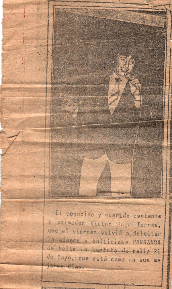 Nota en diario local El Proa