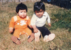 Enzo Godoy junto a su primo Cristian