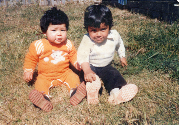 Enzo Godoy junto a su primo Cristian