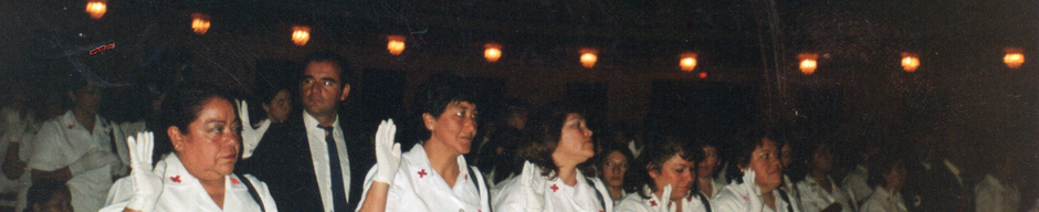 Juramento de enfermeras ante la Cruz Roja Chilena