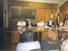 Firma de entrega de subvención de la municipalidad Firma de entrega de subvención de la municipalidad