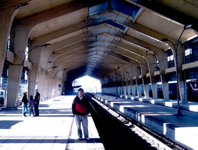 Jonathan en la estación