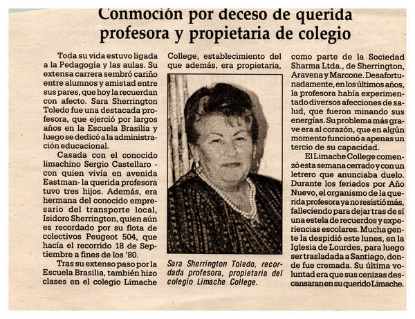 Destacada Docente Limachina Destacada Docente Limachina