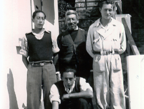 Foto de mi padre, tío, abuelo y padrino de mi hermana Marcela