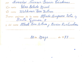 Partida de matrimonio Rosa Toledo