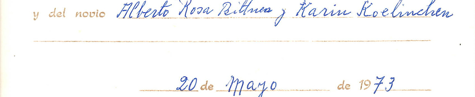 Partida de matrimonio Rosa Toledo