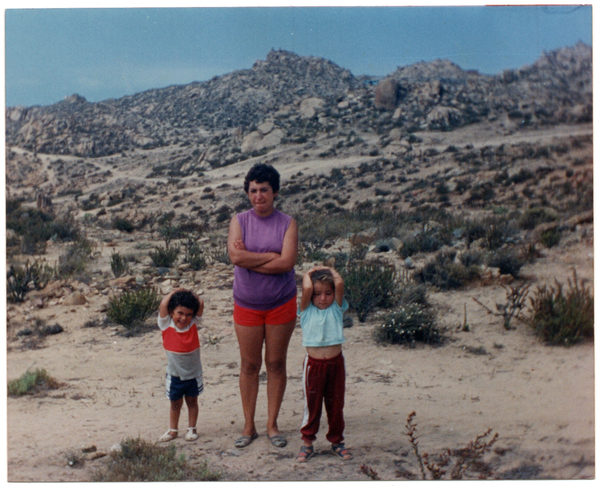 Reconociendo terreno de futura toma El Canelo