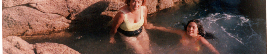 Bañándose en la posa