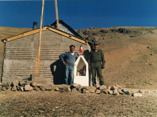 Arriero junto a carabinero