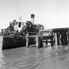 Paseo de internos al muelle de Niebla