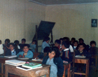 Sala de clases de la Escuela Rural Pitreño