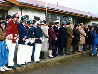 Autoridades de la comuna de Lago Ranco en desfile