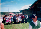 Durante la visita del Obispo
